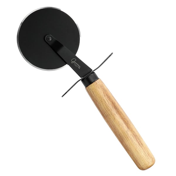 GIBSON elite 2-Piece Acacia Wood Serving Board and Pizza Cutter