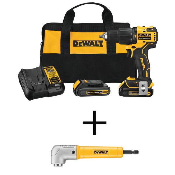 Dewalt Atomic Volt Max Cordless Brushless Hammer Drill Impact Combo