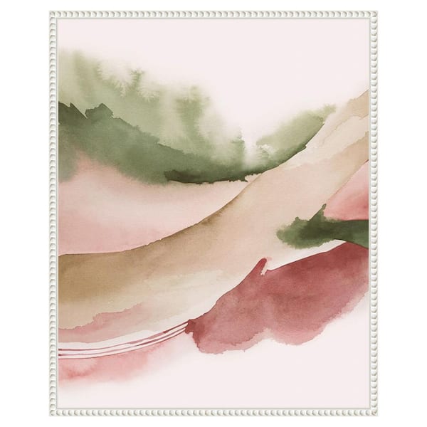Amanti Art Strawberry Waves I by Grace Popp 23 in. W x 28 in. H Canvas Float Frame in White