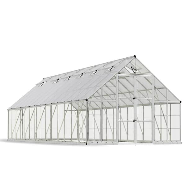 CANOPIA by PALRAM Balance 10 ft. x 28 ft. Hybrid Silver/Clear DIY Greenhouse Kit
