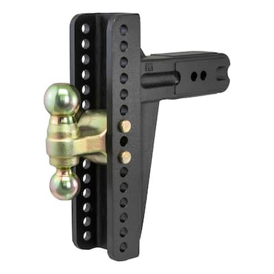 Adjustable Channel Mount with Dual Ball (3" Shank, 21,000 lbs., 10-5/8" Drop)