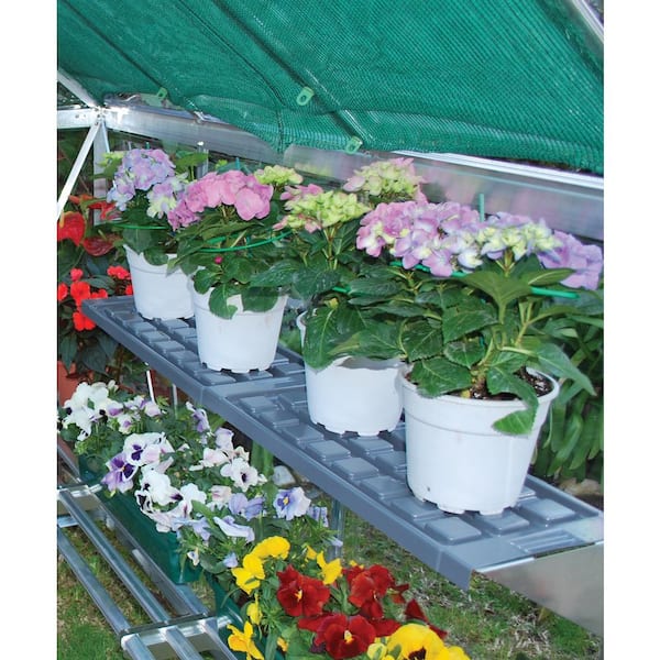 Canopia by Palram Canopia Signature W 26 in. x D 10.2 in. x H 6.5 in Plastic Shelf Kit for Greenhouse - 4 Units, Black