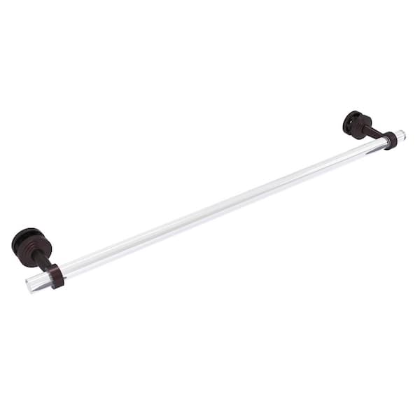 Allied Brass Pacific Beach Collection 30 in. Over-the-Door Shower Door Towel Bar in Antique Bronze
