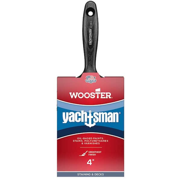 4 in. Yachtsman White China Flat Brush