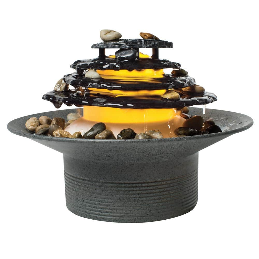 UPC 031262091253 product image for HoMedics Mirra Zen Tabletop Relaxation Fountain in Black | upcitemdb.com