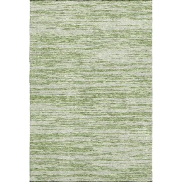 Mayfield Premium Machine Washable Abstract AMF951 Aloe 10 ft. x 14 ft. Area Rug