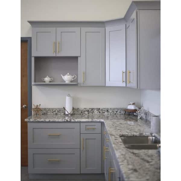 Plywell Ready to Assemble 36x12x12 in. Shaker High Double Door Wall Cabinet in White
