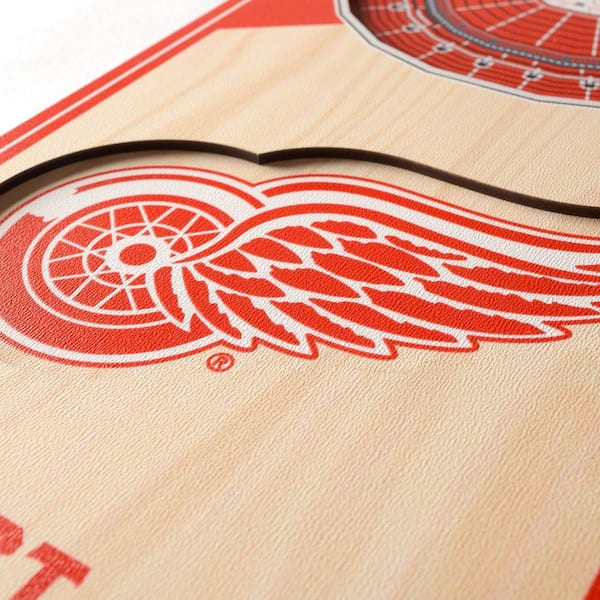 Detroit Red Wings Layered Design for cutting - LaserCraftum