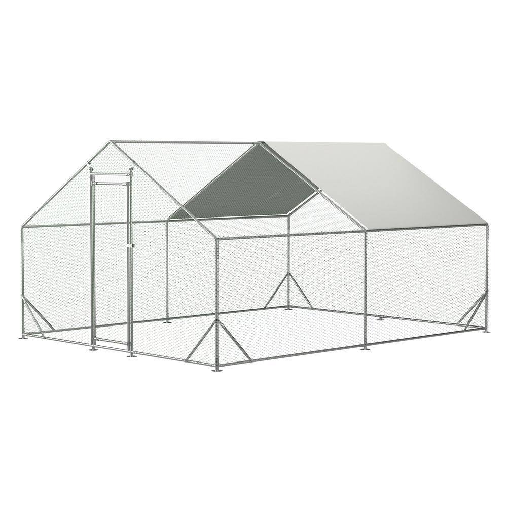 Miscool Anky 79 in. H x 156 in. W x 120 in. D Metal Poultry Fencing ...