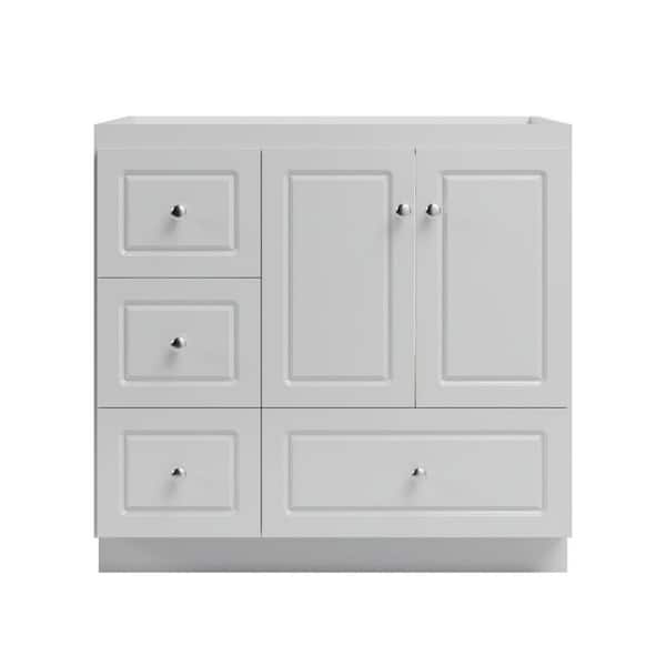 Ultraline 36 in. W x 21 in. D x 34.5 in. H Bath Vanity Cabinet without Top in Dewy Morning