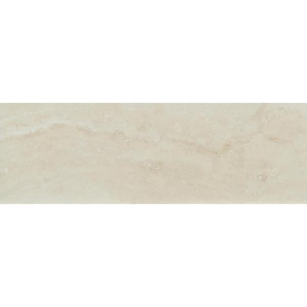 Ivory 4 in. x 12 in. Honed Travertine Floor and Wall Tile (2 sq. ft. / case)