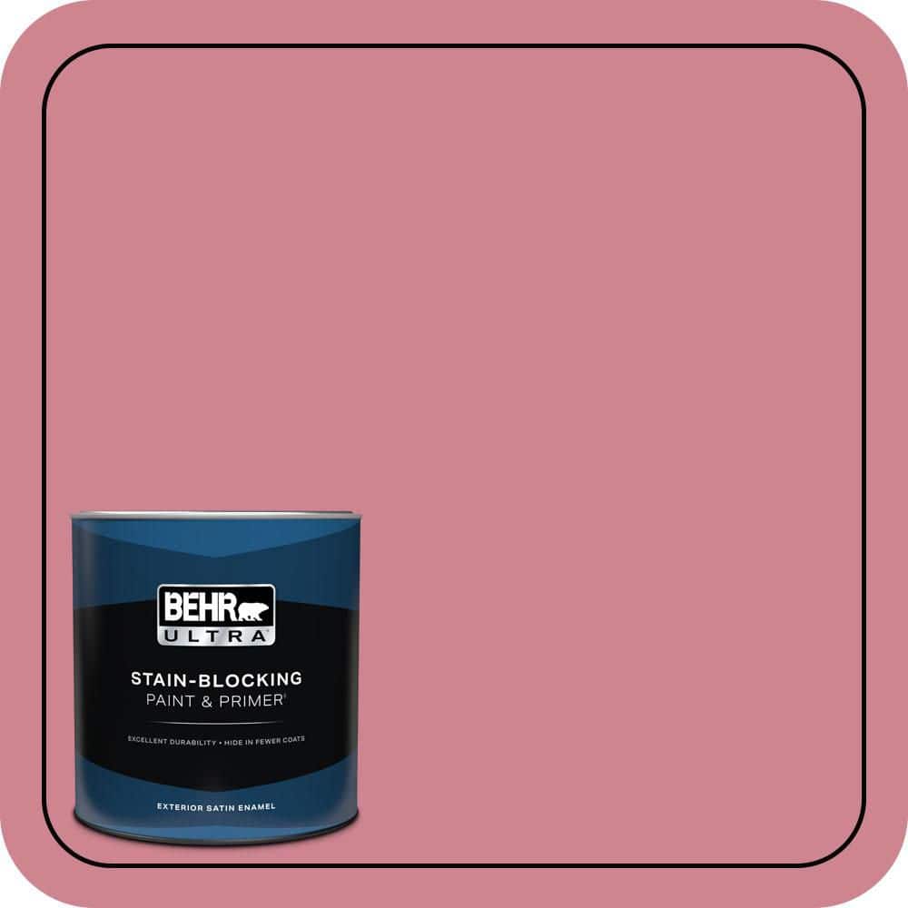 1 qt. #130D-4 Rose Sachet Satin Enamel Exterior Paint & Primer price history on PriceWatchPro