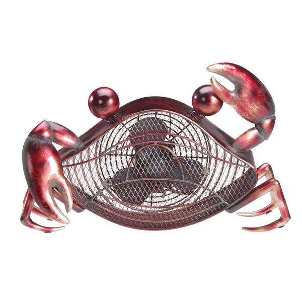 Deco Breeze 7 in. Figurine Fan-Crab