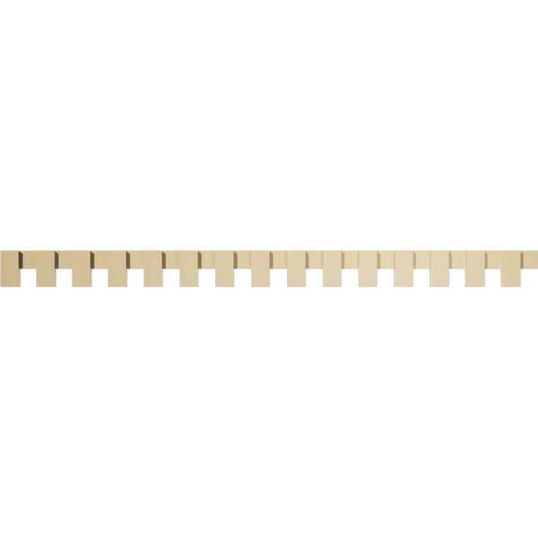 1 in. D x 6 in. W x 90 in. L Primed Polyurethane Panel Moulding