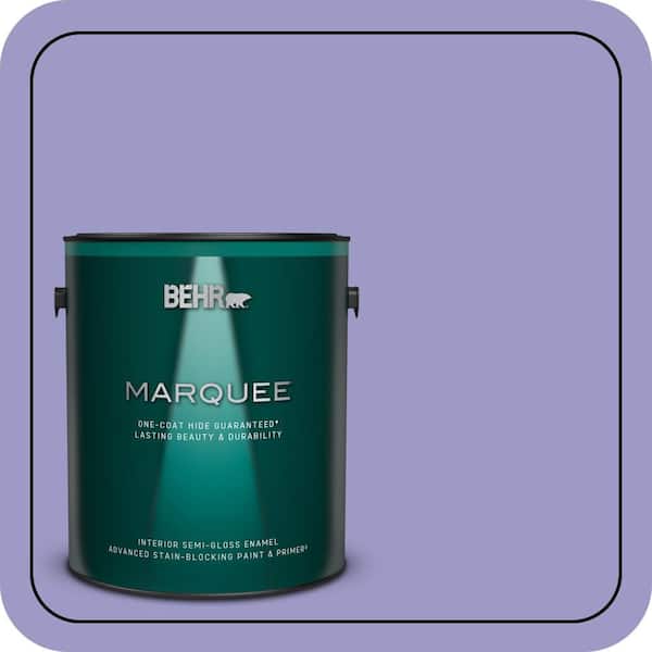 BEHR MARQUEE 1 gal. #630B-5 Majestic Violet Semi-Gloss Enamel Interior Paint & Primer