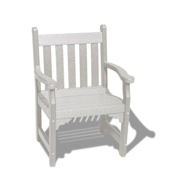 Vifah Roch Recycled Plastic Patio Armchair in White-DISCONTINUED