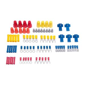 Slide Card Kit with 80 Assorted Wire Connectors, Solderless Terminals (Case of 5)