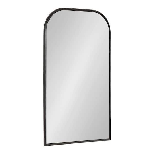 Caskill 20.00 in. W x 34.00 in. H Black Arch Mid-century Framed Decorative Wall Mirror
