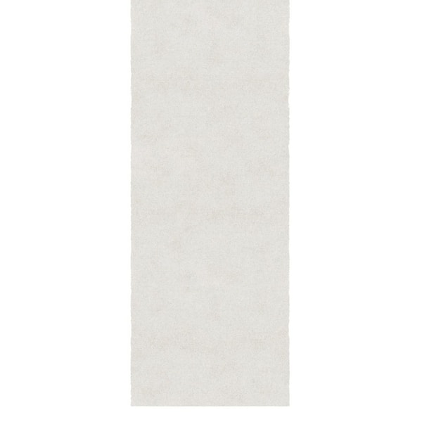 Runner Rug By The Foot 1 ft. 11.6 in. x 33 ft. - Plush Area Runner for Hallways, Entryway and Stairs, White