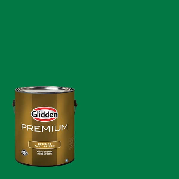 Glidden Premium 1 gal. PPG1226-7 Blarney Stone Satin Exterior Latex Paint
