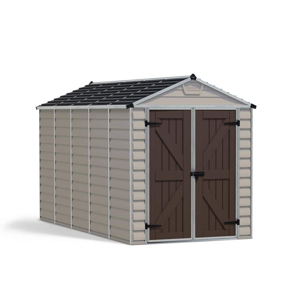 CANOPIA by PALRAM SkyLight 6 ft. x 12 ft. Tan Garden Outdoor Storage Shed