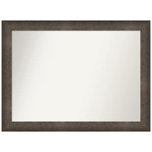Dappled Light Bronze 43.5 in. x 32.5 in. Non-Beveled Modern Rectangle Wood Framed Wall Mirror in Bronze