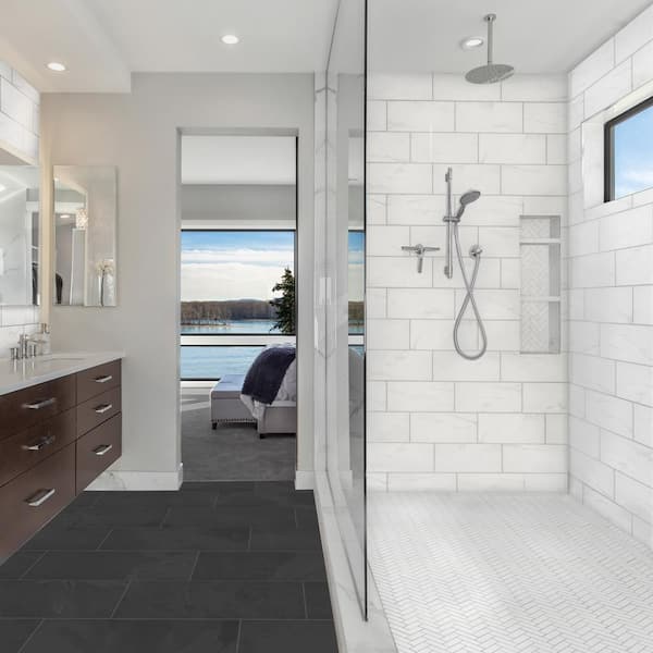 Florida Tile Home Collection Galactic Slate 12 in. x 24 in. Porcelain Floor and Wall Tile (13.62 sq. ft/ case) Florida Tile Home Collection Galactic Slate 12 in. x 24 in. Porcelain Floor and Wall Tile (13.62 sq. ft/ case)
