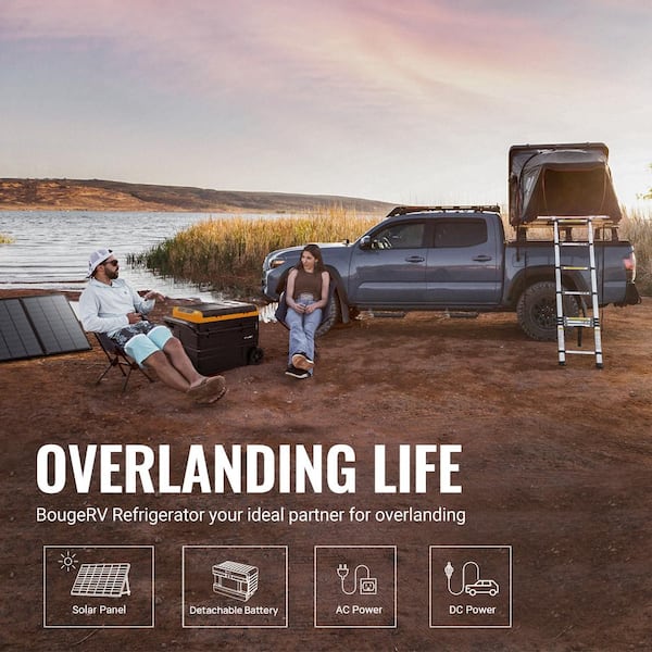 BougeRV 200-Watt Monocrystalline Solar Panel with High-Efficiency Module for Off-Grid RV Marine Boat Camping House