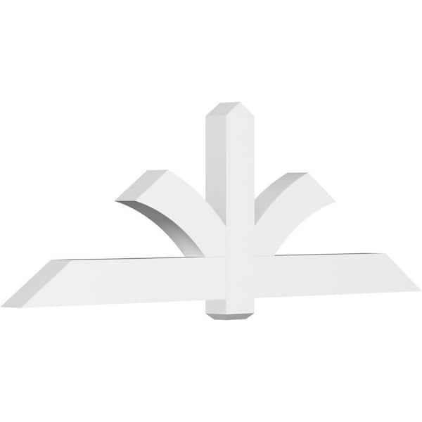 Ekena Millwork Redmond 84 in. W x 28 in. H x 4 in. D Signature Polyurethane Bracket