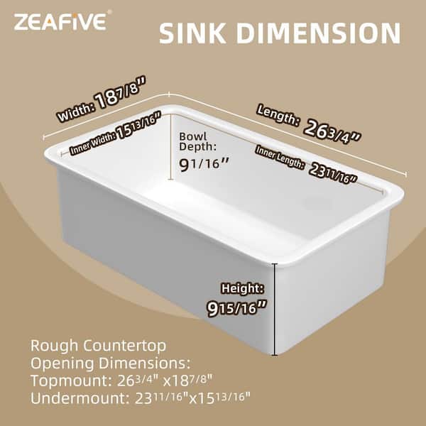 Have a question about Zeafive Rroi 27 in. Drop-in Undermount