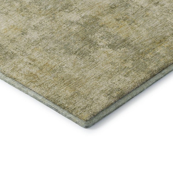 Mayfield Premium Machine Washable Abstract AMF2061 Sage 2 ft. x 3 ft. Accent Rug