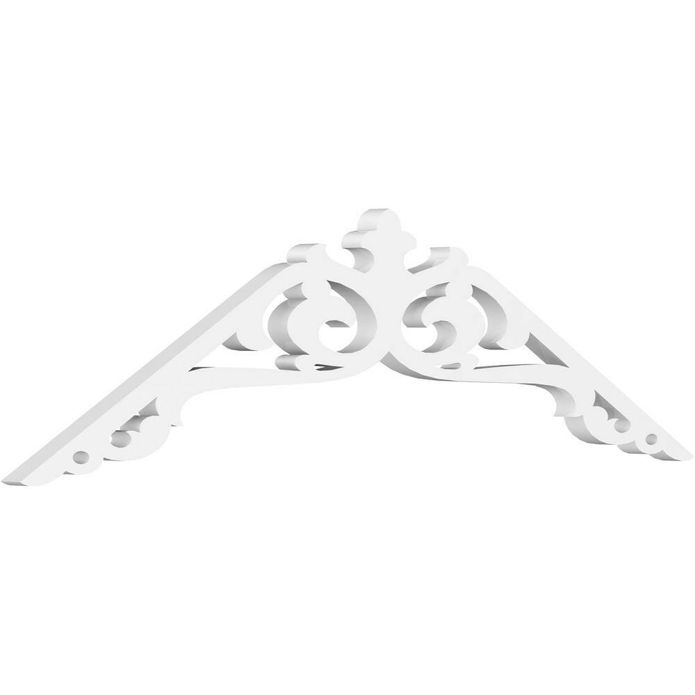 Ekena Millwork 1 in. x 36 in. x 101/2 in. (7/12) Pitch Amber Gable