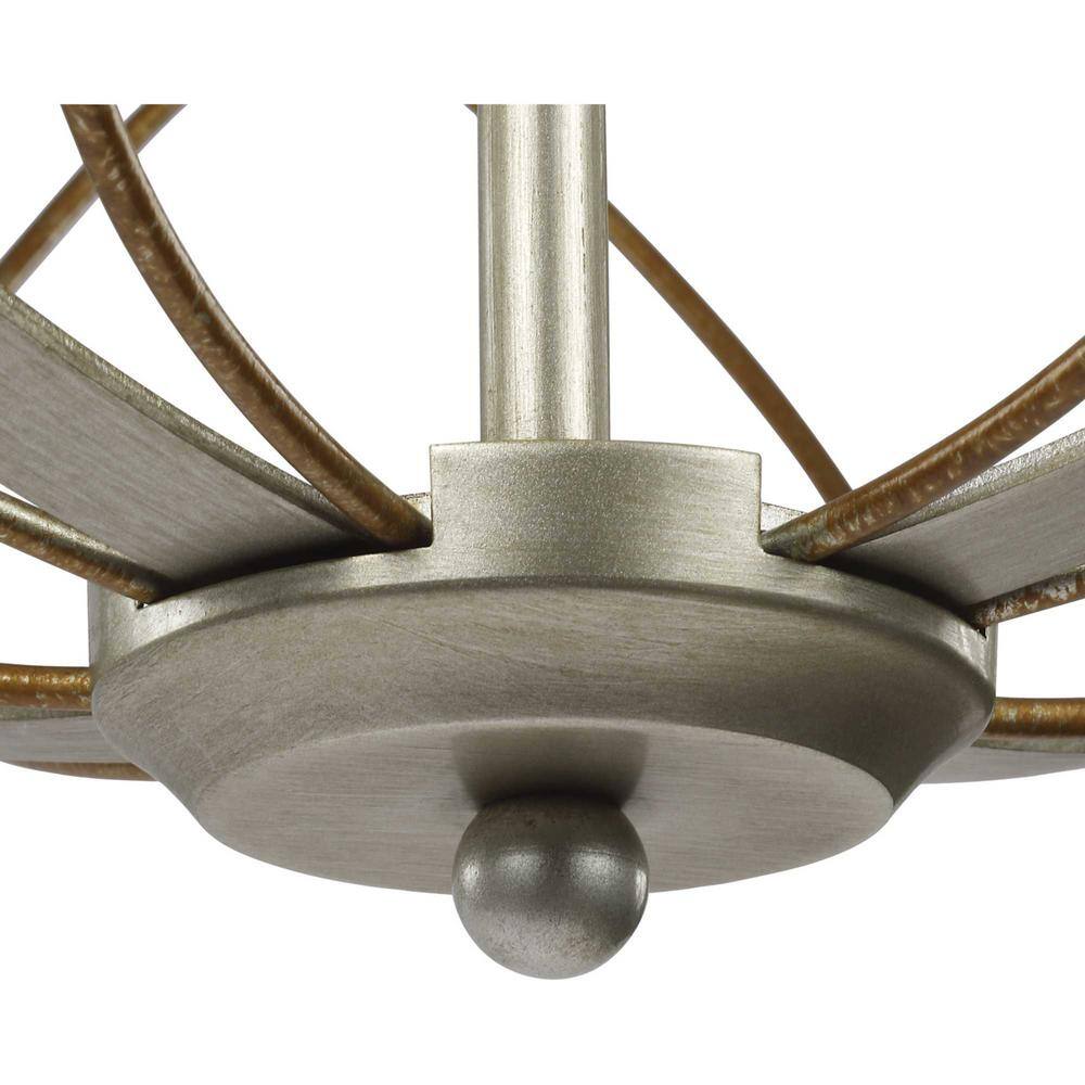 Brandywine Silver Ridge 5-Light Open-Cage Globe Pendant