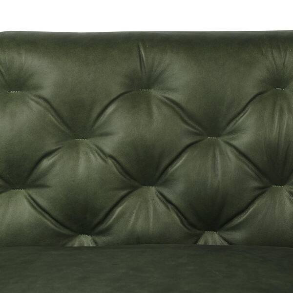 Poly and Bark Essex 89 in. Square Arm Leather Rectangle 3
