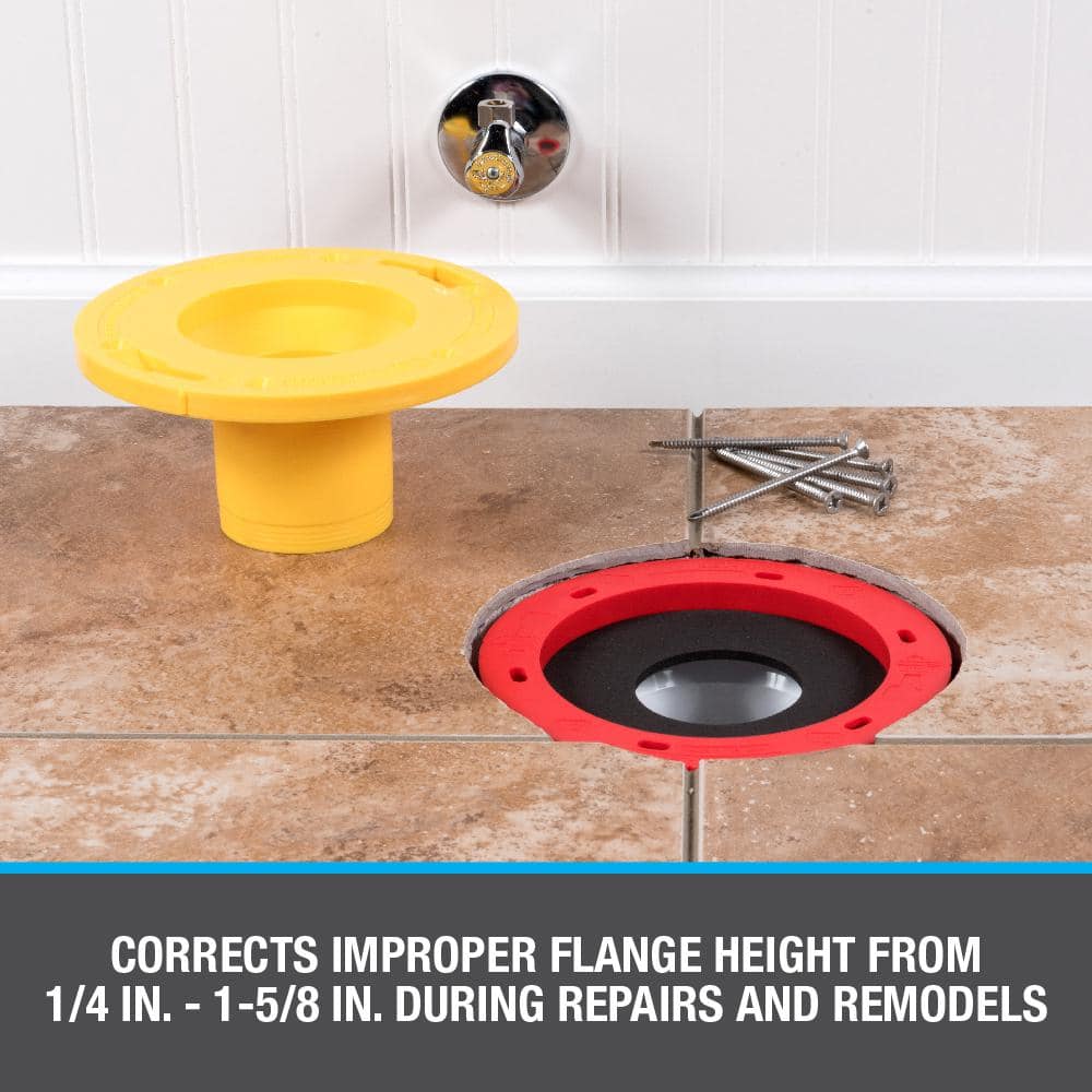 Set-Rite Multicolored Plastic Toilet Flange Extender Kit