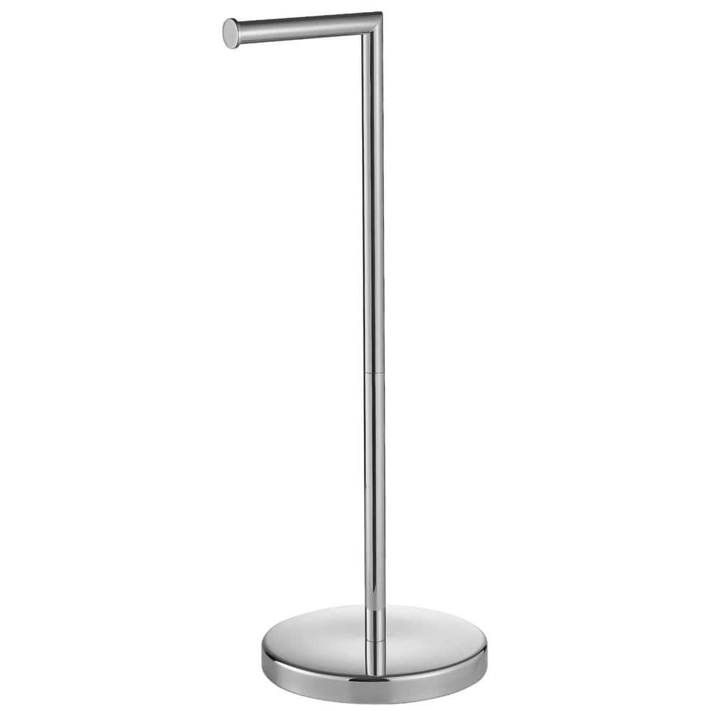 Polished Chrome Freestanding Stainless Steel Toilet Paper Holder