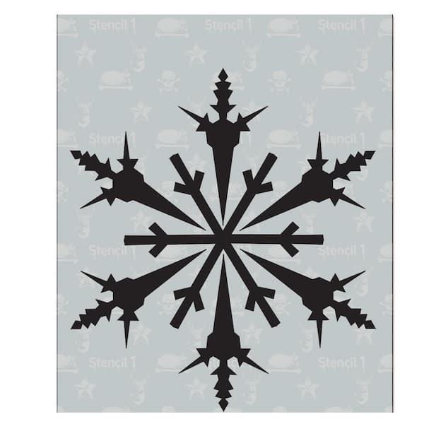 Reusable Plastic Window Christmas Stencil for Artificial Snow // SNOWFLAKES