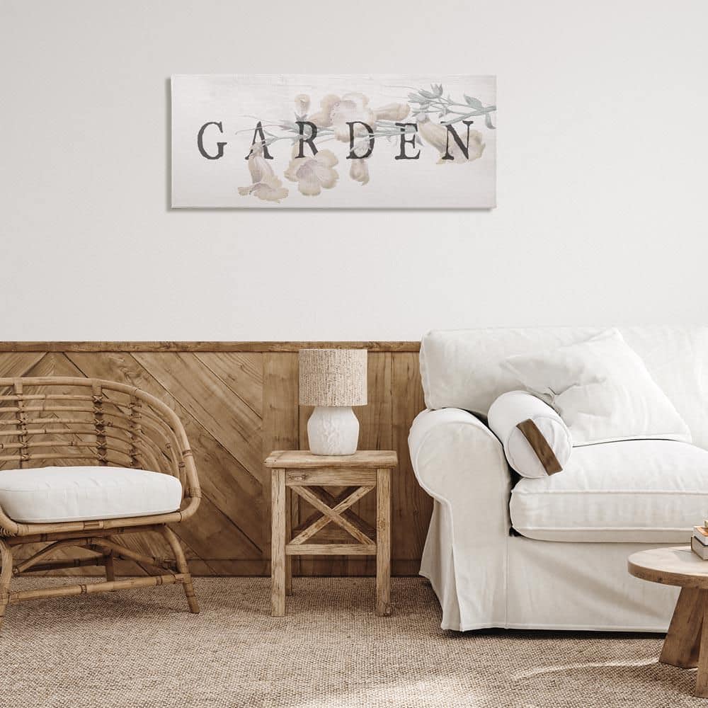 Rustic Garden and Flower by Lil' Rue Unframed Typography Graphic Art Print 17 in. x 40 in. price history on PriceWatchPro