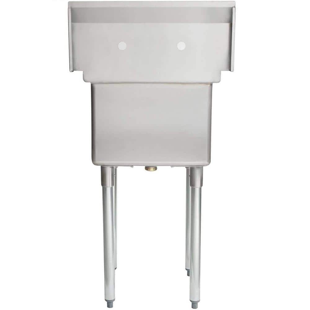 20" x 22" Silver Stainless Steel Freestanding Commercial Sink