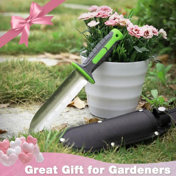 MISOPILY 4.9 in. Weeder Stainless Steel Double-Edged Blade with