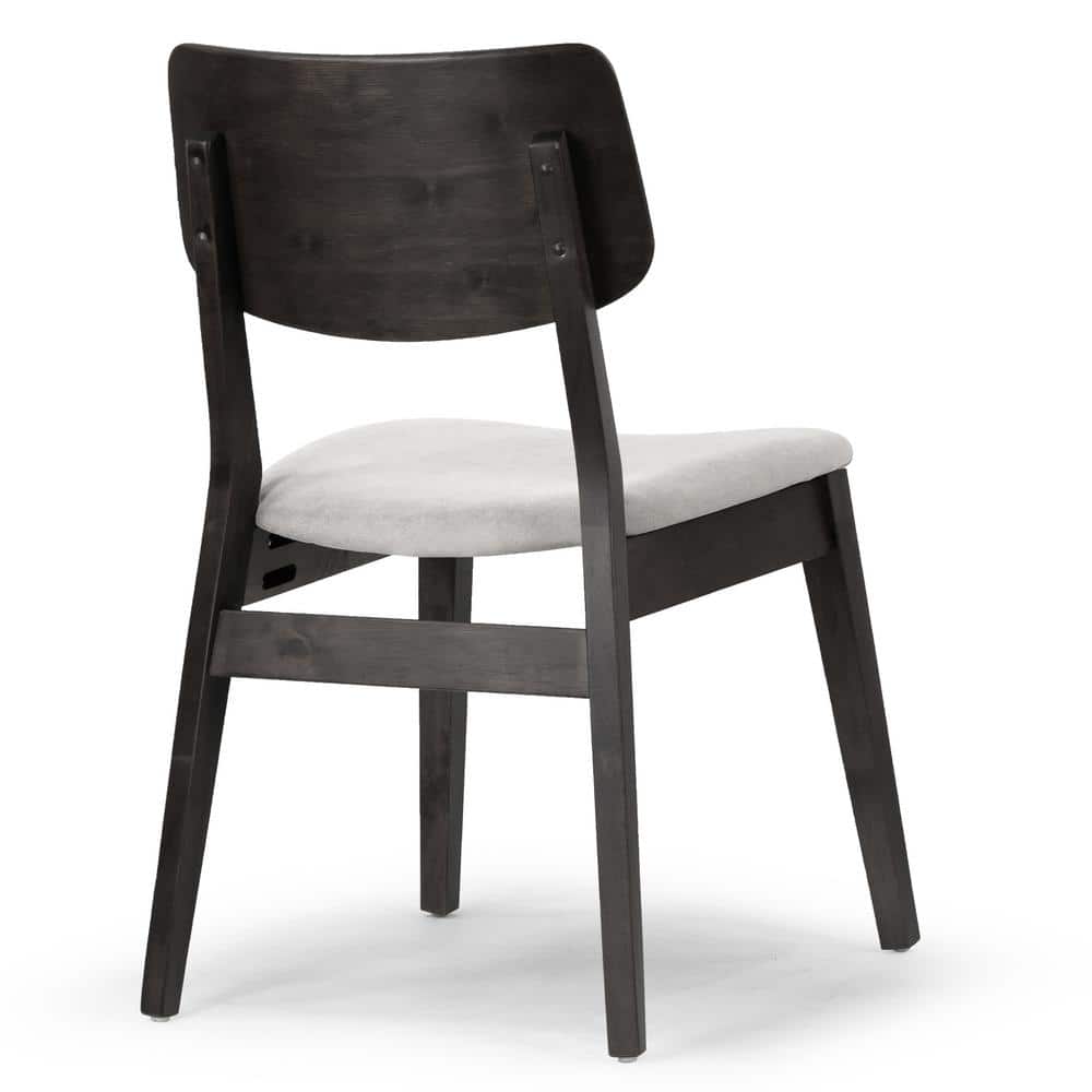 Astin Gray Upholstered Wood Side Chair, 32" Height