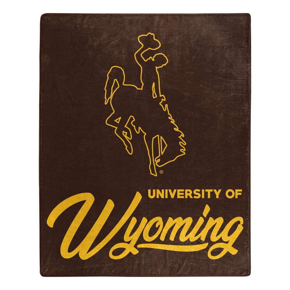 THE NORTHWEST GROUP NCAA Multi-Color Wyoming Signature Raschel Throw ...