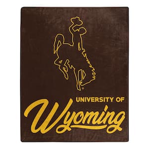 NCAA Multi-Color Wyoming Signature Raschel Throw