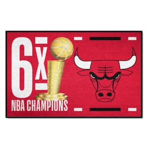 Chicago Bulls Red 19 in. x 30 in. Starter Mat Accent Rug