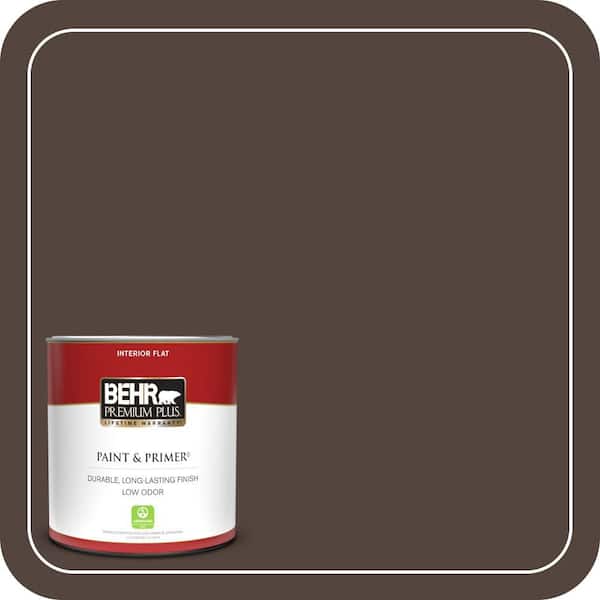 BEHR PREMIUM PLUS 1 qt. Home Decorators Collection #HDC-MD-13 Rave Raisin Flat Low Odor Interior Paint & Primer