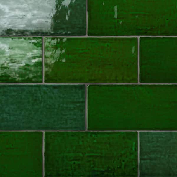 Viva Antic Verde 6 in. x 12 in. Ceramic Wall Tile (10.76 sq. ft./Case)