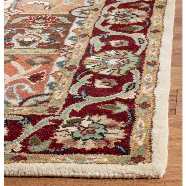 8 Ft Square Border Area Rug Hg925a 8sq, What Is The Best Quality Rug Material