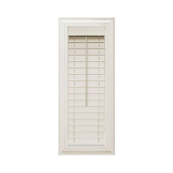 Home Decorators Collection Alabaster 2 in. Faux Wood Blind - 11 in. W x 48 in. L (Actual Size 10.5 in. W x 48 in. L )