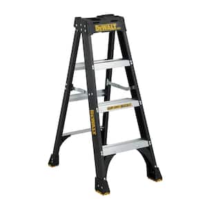 4 ft. Fiberglass Step Ladder(8.5 ft. Reach), 300 lbs. Load Capacity Type IA