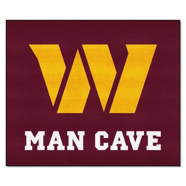 Washington Commanders Red Man Cave 5 ft. x 6 ft. Area Rug
